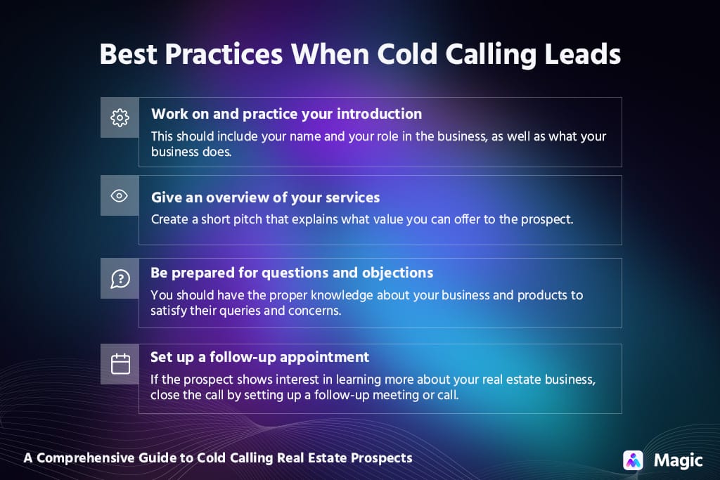 best practices when cold calling leads