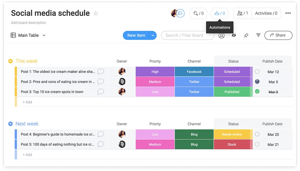 social media scheduler